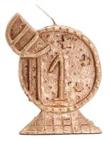 Vela Forma Euro 13 cm (Dorado)