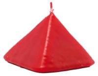 Vela Forma Piramide Peque?a 6 cm (Rojo)