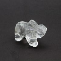 Piedra Forma Elefante Cristal de roca 4 x 2,5 cm