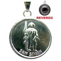 Amuleto San Simon con Obsidiana 2.5 cm (has)