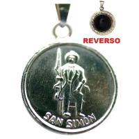 Amuleto San Simon con Obsidiana Zodiacal 3.5 cm (has)