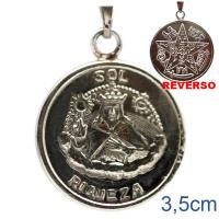 Amuleto Rey Salomon Riqueza con Tetragramaton 3.5 cm (HAS)