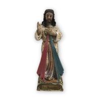 Imagen Jesus Misericordioso 22 cm Acabado oro (Resina)