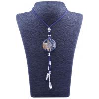 Collar Orgon Mano de Fatima Azul con Abalorios (3,7 cm Ajust...